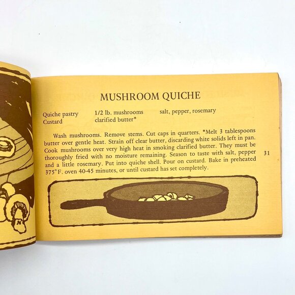 Souffle & Quiche Cookbook 1972 Nitty Gritty 2 in 1 Vintage Recipes - Picture 9 of 10